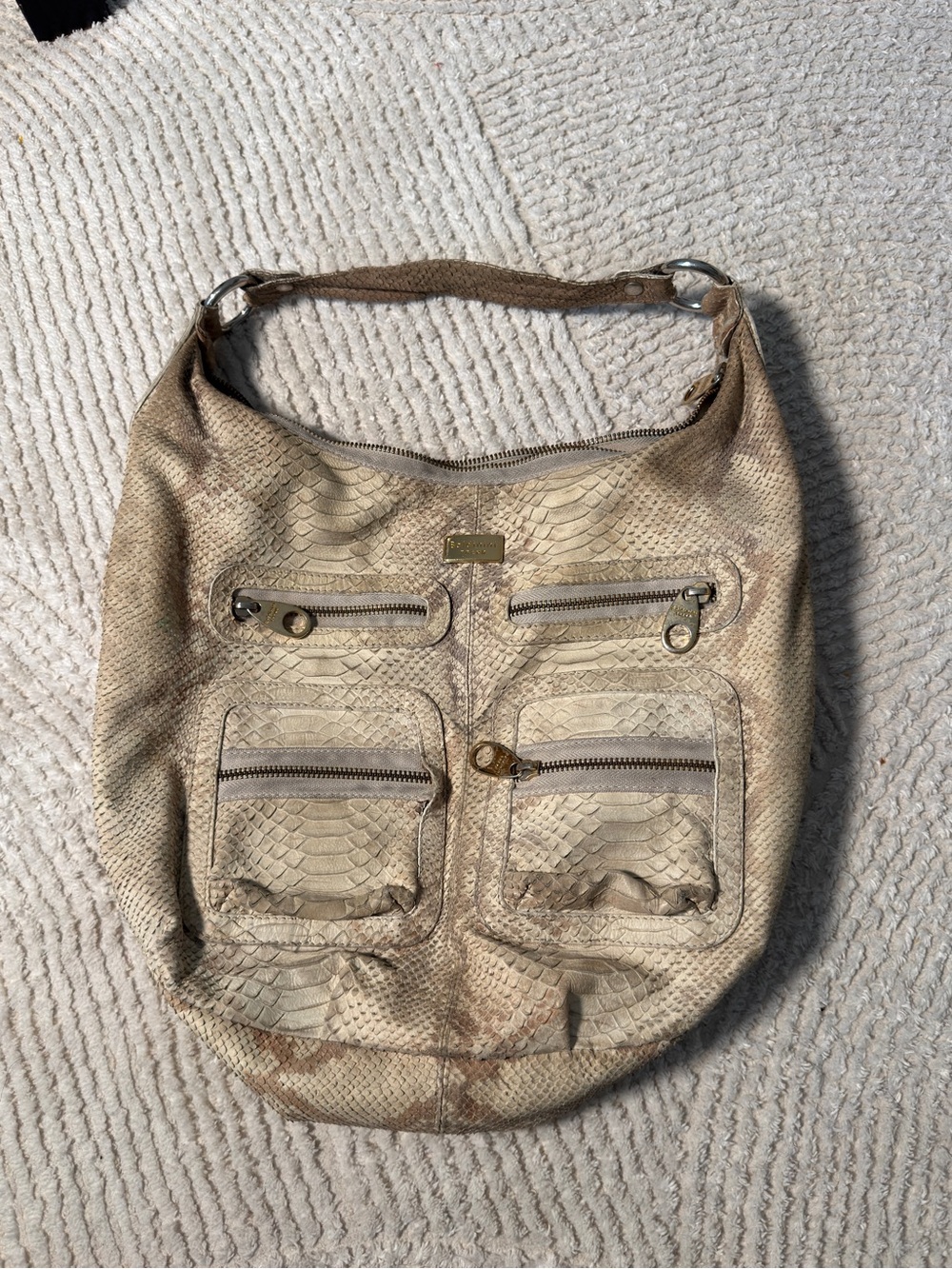 Baldinini Genuine Leather Shoulder Bag – Made in Italy